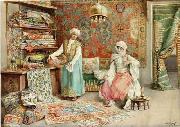 Arab or Arabic people and life. Orientalism oil paintings 580